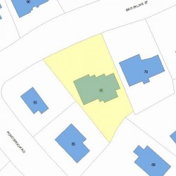 85 Brookline St, Newton MA 02467 plot plan