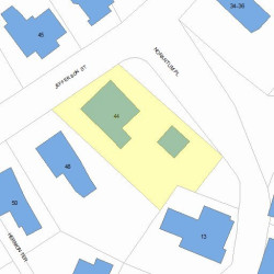 44 Jefferson St, Newton MA 02458-1747 plot plan