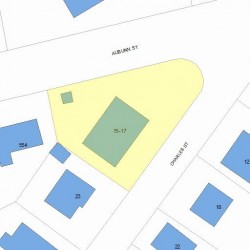 15 Charles St, Newton MA  02461-1601 plot plan