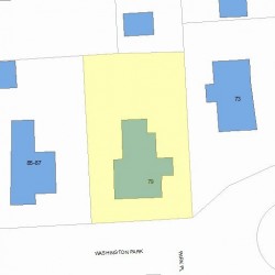 79 Washington Park, Newton MA  02460-1917 plot plan