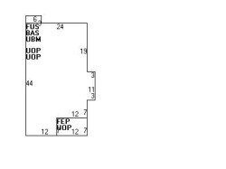 106 Dalby St, Newton MA  02458-1033 floor plan