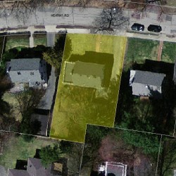 76 Moffat Rd, Newton MA  02468-1115 aerial view