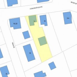 14 Auburndale Ave, Newton MA 02465-1402 plot plan