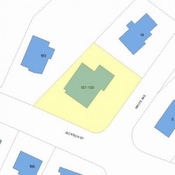 189 Jackson St, Newton MA 02459-2521 plot plan