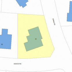 40 Ruane Rd, Newton MA  02465-2628 plot plan