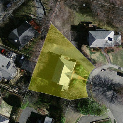 16 Overlook Park, Newton MA 02459-1344 aerial view