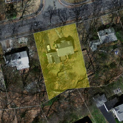 116 Roundwood Rd, Newton MA  02464-1260 aerial view