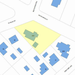 230 Woodward St, Newton MA 02468-2041 plot plan