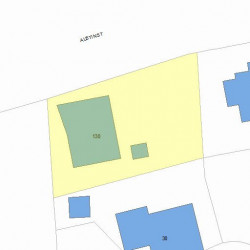 130 Austin St, Newton MA 02460-1849 plot plan