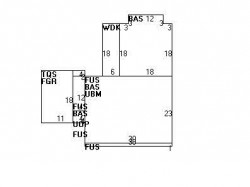 310 Parker St, Newton MA 02459-2673 floor plan