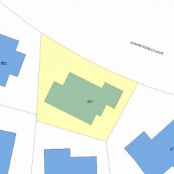 684 Commonwealth Ave, Newton MA 02459-1132 plot plan