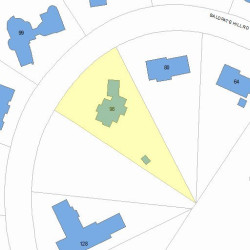 98 Baldpate Hill Rd, Newton MA 02459-2825 plot plan