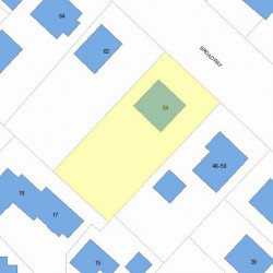 54 Broadway Ter, Newton MA  02460-1404 plot plan