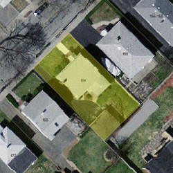 164 Linwood Ave, Newton MA 02460-1429 aerial view