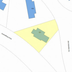612 Quinobequin Rd, Newton MA 02468-2116 plot plan