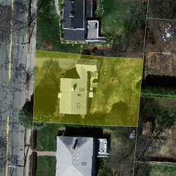126 Cherry St, Newton MA 02465-1239 aerial view