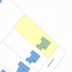 44 Hereward Rd, Newton MA 02459-2434 plot plan