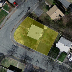 38 Fuller Ter, Newton MA 02465-1211 aerial view