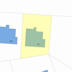 346 California St, Newton MA 02458-1054 plot plan