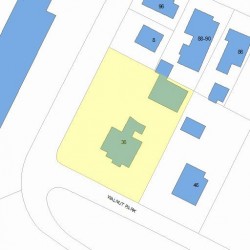 36 Walnut Park, Newton MA  02458-1434 plot plan