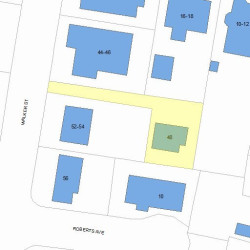 48 Walker St, Newton MA 02460-1520 plot plan