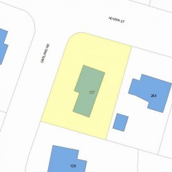 137 Garland Rd, Newton MA  02459-1741 plot plan