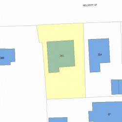 340 Wolcott St, Newton MA 02466-1510 plot plan