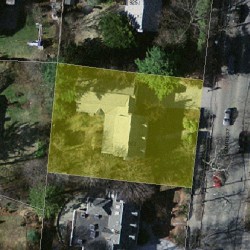 933 Centre St, Newton MA  02459-1235 aerial view