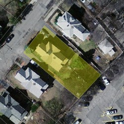 82 Floral St, Newton MA 02461-1523 aerial view