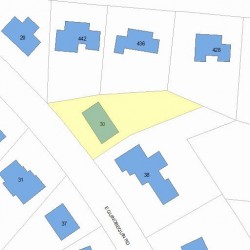 30 Quinobequin Rd, Newton MA  02462-1409 plot plan