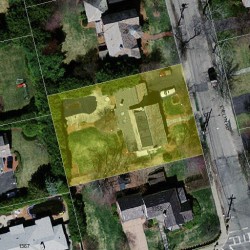 12 Evelyn Rd, Newton MA 02468-1217 aerial view