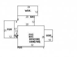 810 Walnut St, Newton MA  02459-1717 floor plan