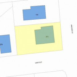 273 Cabot St, Newton MA 02460-2269 plot plan