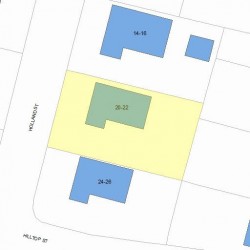 20 Holland St, Newton MA  02458-1821 plot plan