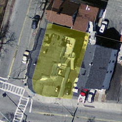 69 River St, Newton MA  02465-1853 aerial view