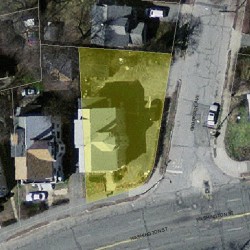 1011 Washington St, Newton MA  02460-1573 aerial view