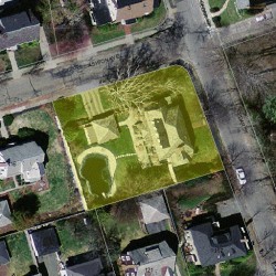 141 Cedar St, Newton MA 02459-1525 aerial view