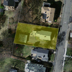 31 Brooks Ave, Newton MA  02460-1535 aerial view
