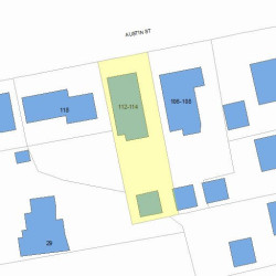 112 Austin St, Newton MA 02460-1849 plot plan