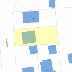 120 Crescent St, Newton MA 02466-2510 plot plan
