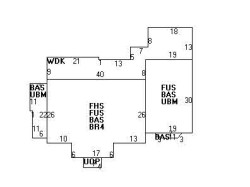 21 Overlook Park, Newton MA  02459-1344 floor plan