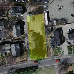 43 Highland Ave, Newton MA  02460-1852 aerial view