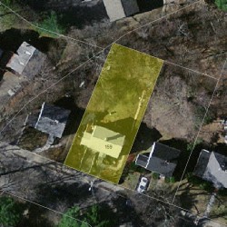 159 Jackson St, Newton MA 02459-2520 aerial view