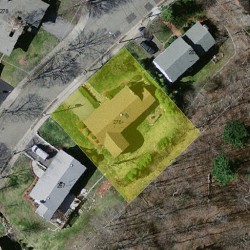275 Country Club Rd, Newton MA  02459-3148 aerial view