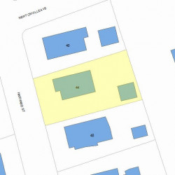 44 Harvard St, Newton MA 02460-2003 plot plan