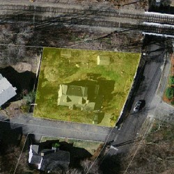 41 Glen Ave, Newton MA  02459-2048 aerial view