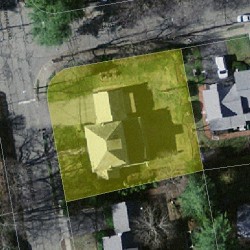 62 Olde Field Rd, Newton MA 02459-2734 aerial view