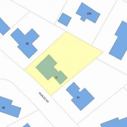 55 Fairlee Rd, Newton MA  02468-2040 plot plan