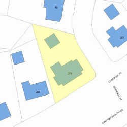 279 Commonwealth Ave, Newton MA 02459 plot plan