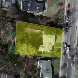 229 Dedham St, Newton MA 02461-2117 aerial view
